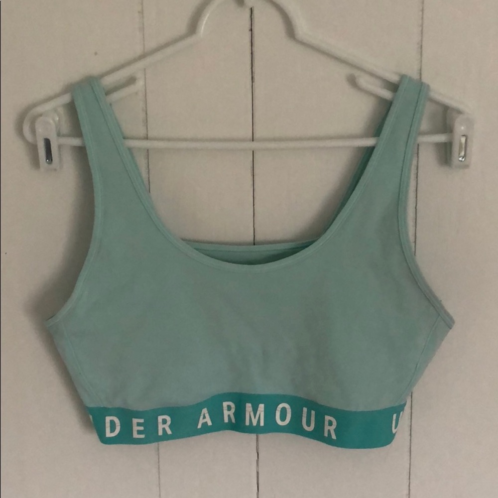 UnderArmour Light Blue Sports Bra Sz L